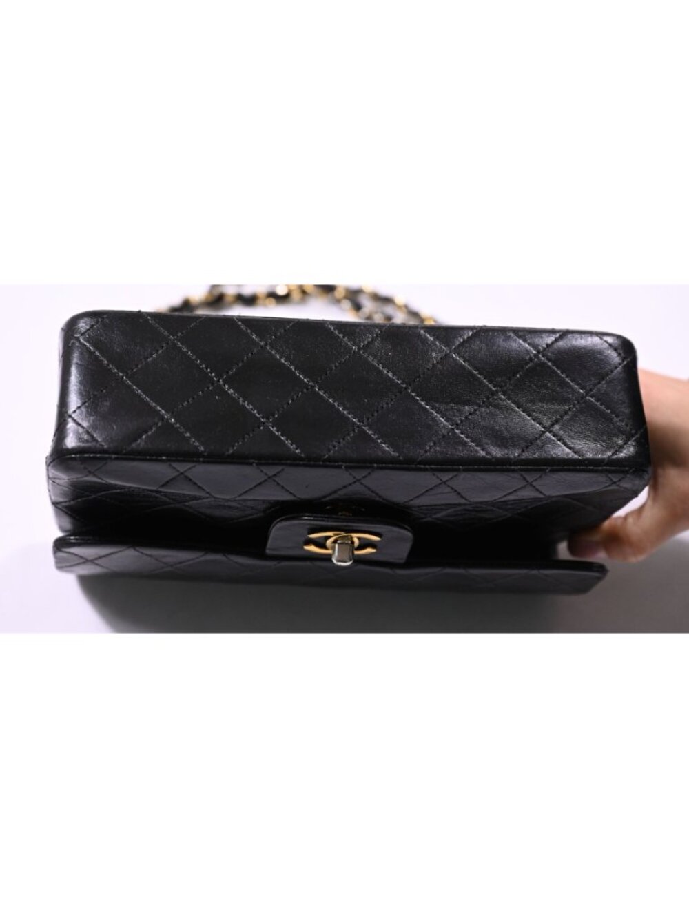 Chanel Vintage 90s Classic Small Double Flap Bag in Black - Picture 16 of 16